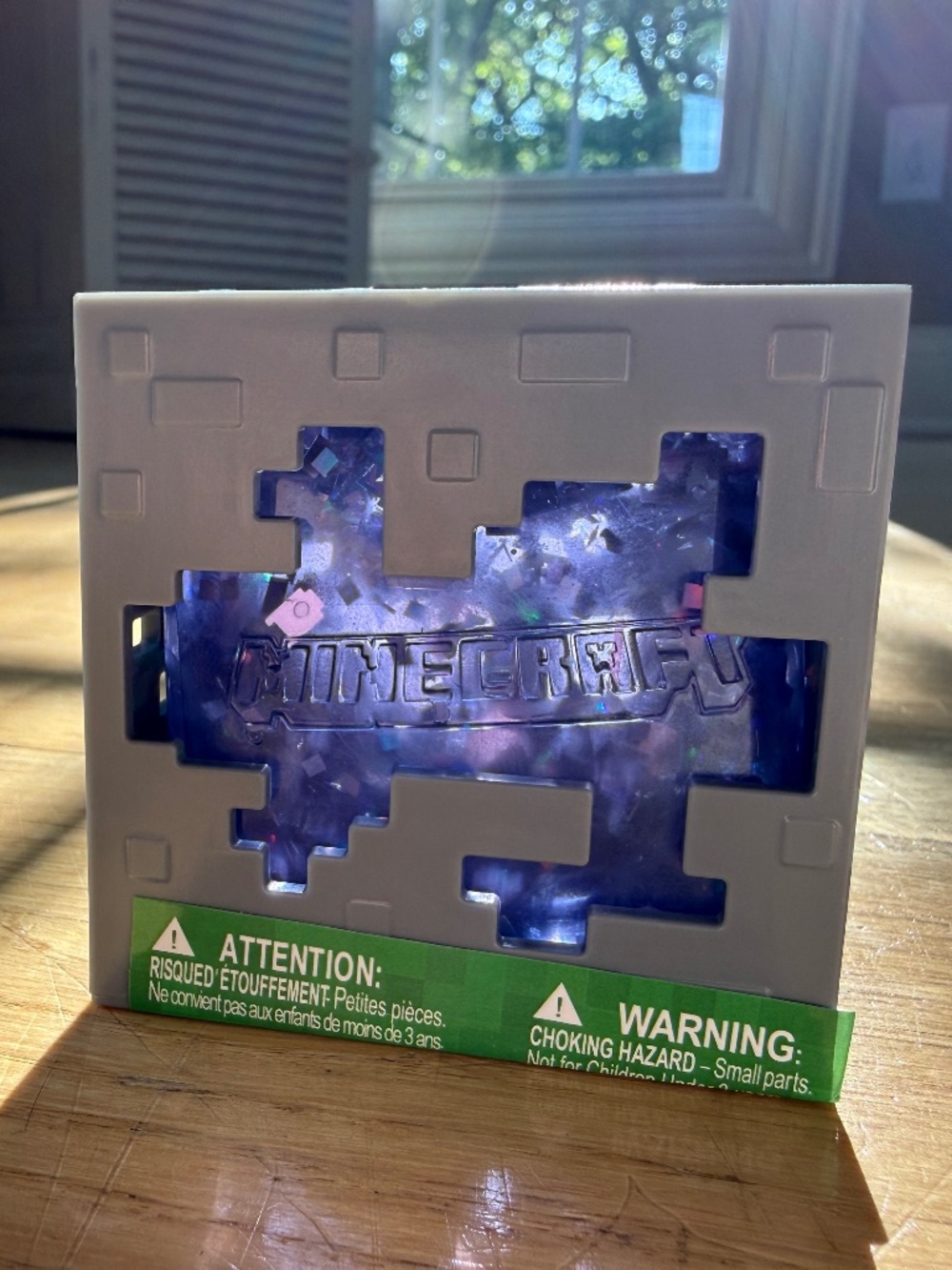 Minecraft Jelly Cube Purple - Squishy Ice Cube Glitter